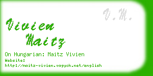 vivien maitz business card